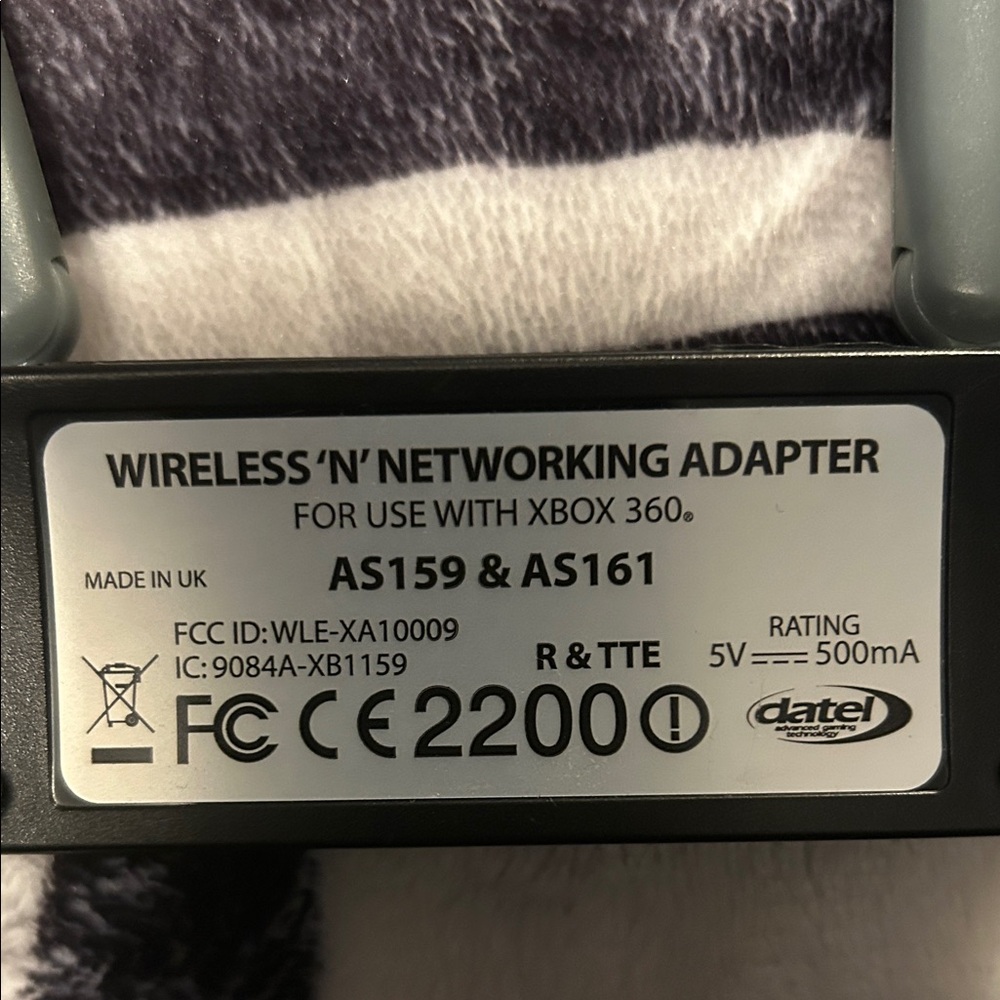 Wireless 'N' Networking Adapter for Xbox 360 - Black